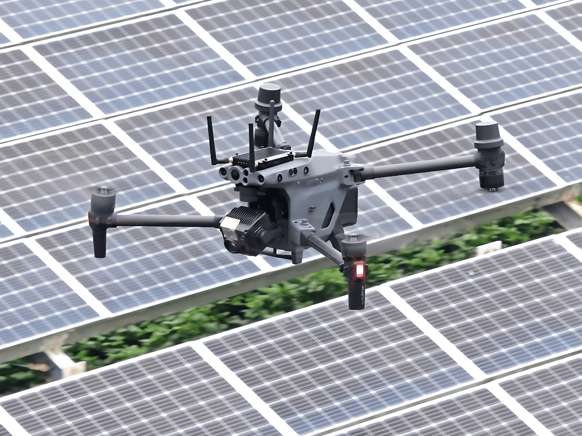 Drones for Large-Scale Solar Farm Inspections